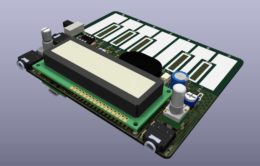 Back view of 3d rendered board